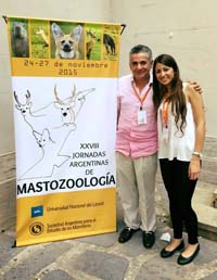 Lucila Castro and Gerardo Ceballos at Mammology Conference